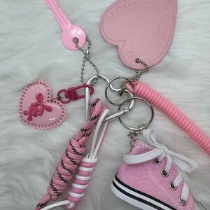 Pink Chucks Bag Charm